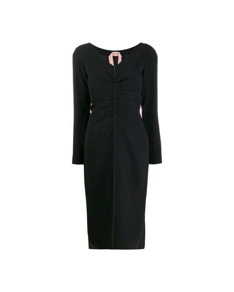 Czarna sukienka z długim rękawem Czarna sukienka z długim rękawem