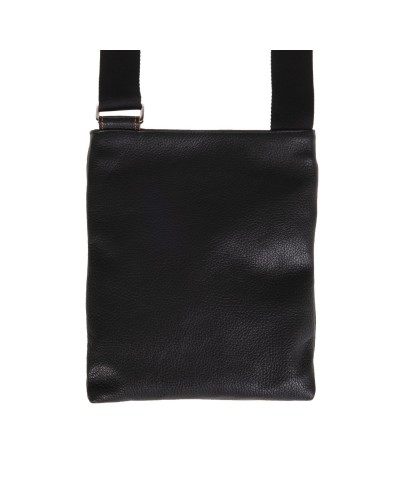 Czarna skórzana torba męska