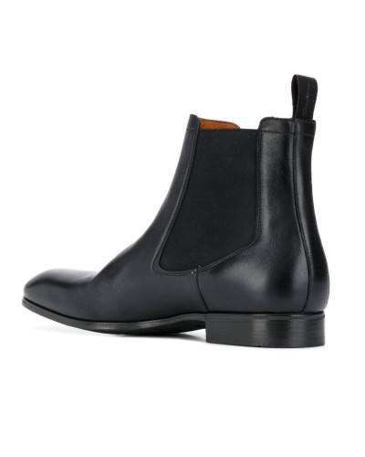 Czarne skórzane sztyblety męskie