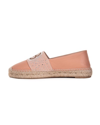 Beżowe zamszowe espadryle
