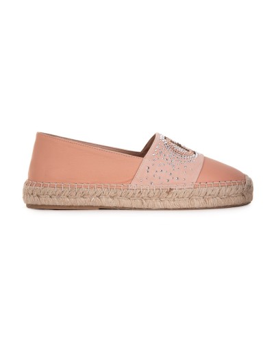 Beżowe zamszowe espadryle