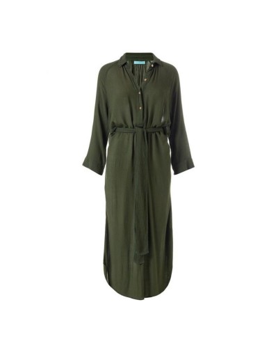 Sukienka długa khaki