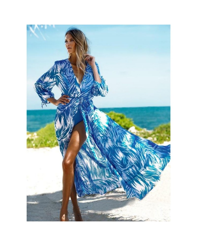 Niebiesko biała długa sukienka Niebiesko biała długa sukienka