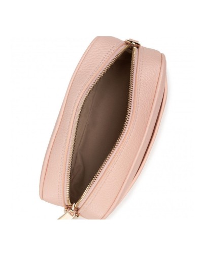 Różowa skórzana torebka