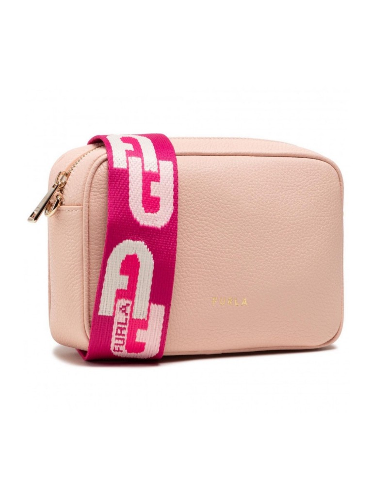 Różowa skórzana torebka