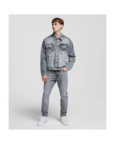 Szara jeansowa kurtka oversize