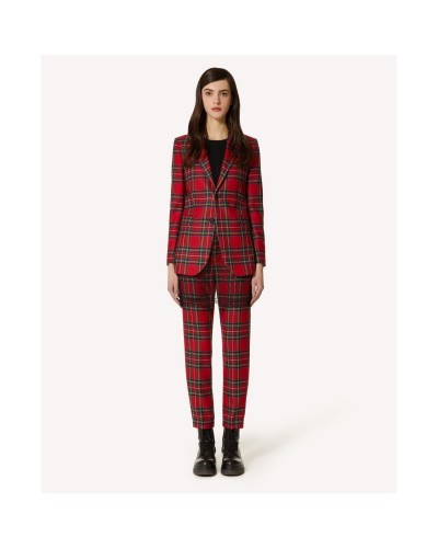 Czarno czerwona marynarka