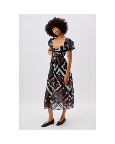 Czarna sukienka w print