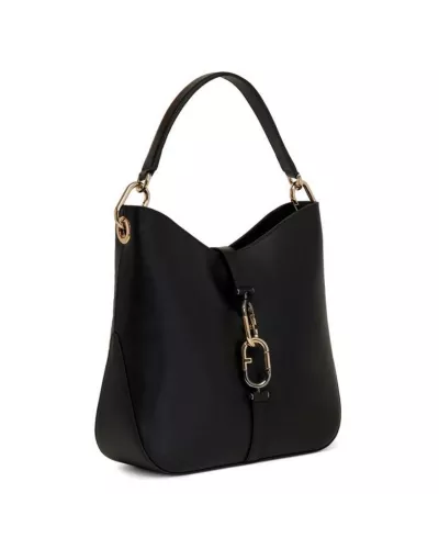 Czarna skórzana torebka