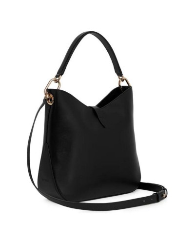 Czarna skórzana torebka