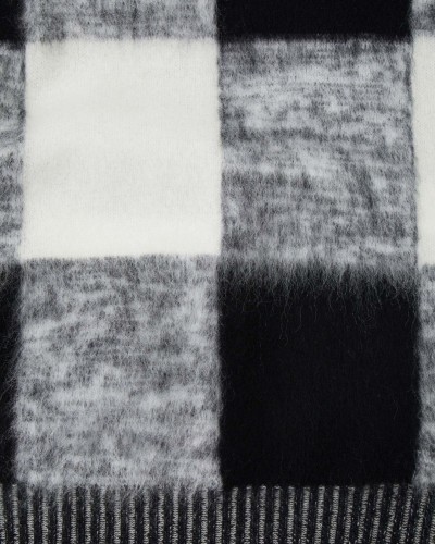 Czarno biały szalik