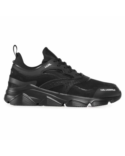 Czarne skórzane sneakersy męskie