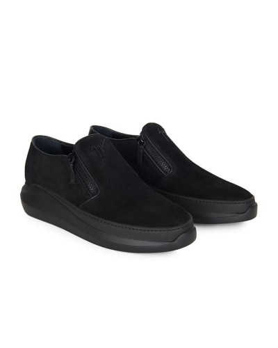 Czarne zamszowe sneakersy męskie