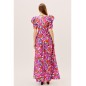 Kolorowa sukienka w print w kwiaty Kolorowa sukienka w print w kwiaty