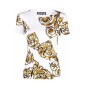 Biały t-shirt w print