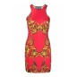 Czerwona sukienka mini w print Czerwona sukienka mini w print