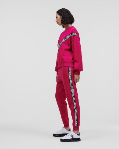 Bluza dresowa z logowaniem fuksja