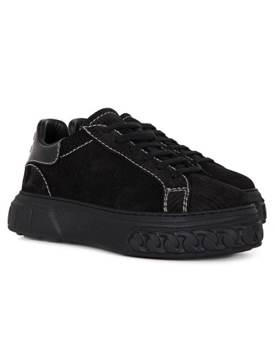 Sneakersy zamszowe czarne