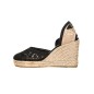 Espadryle na koturnie czarne Espadryle na koturnie czarne