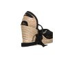 Espadryle na koturnie czarne Espadryle na koturnie czarne