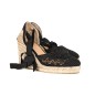 Espadryle na koturnie czarne Espadryle na koturnie czarne