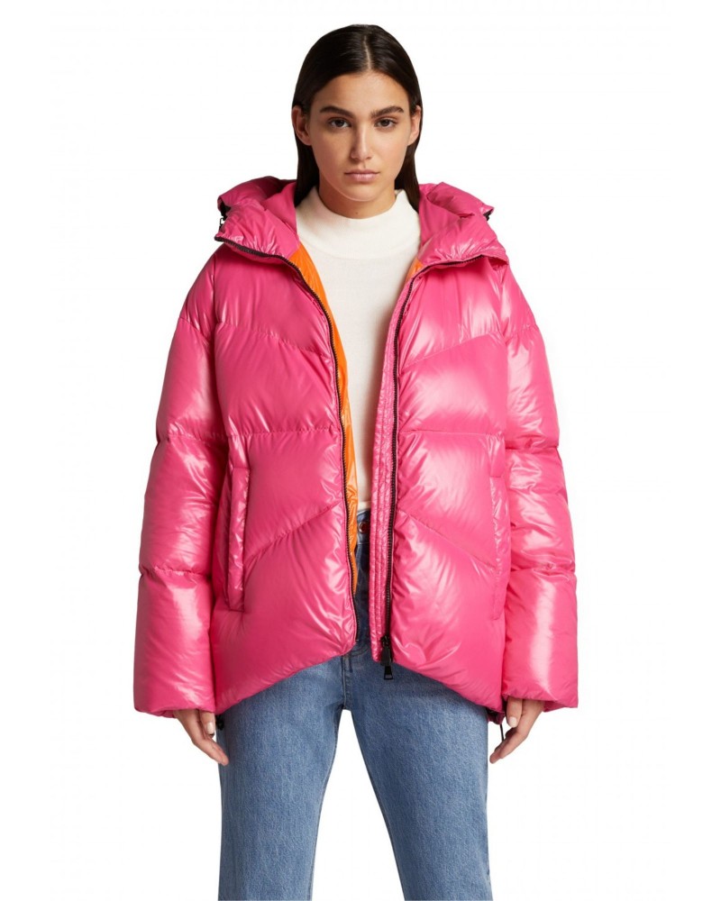 Kurtka puchowa różowa