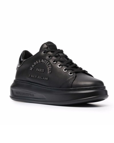 Sneakersy czarne na podeszwie 3 cm