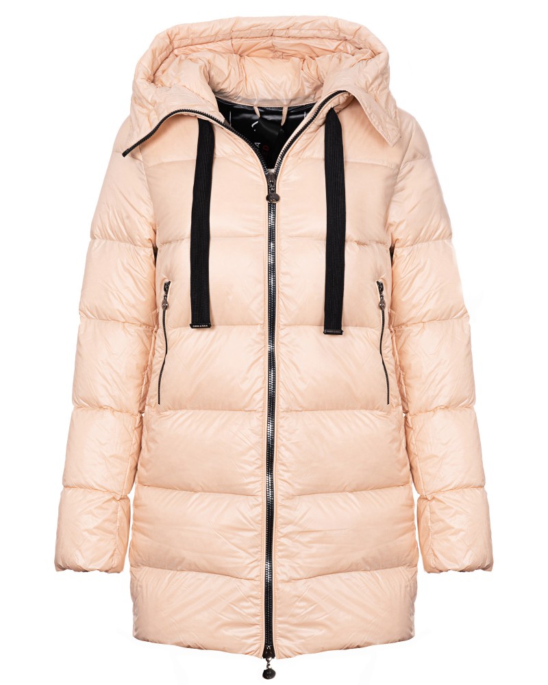 Kurtka puchowa beżowa