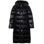 Kurtka puchowa czarna długa