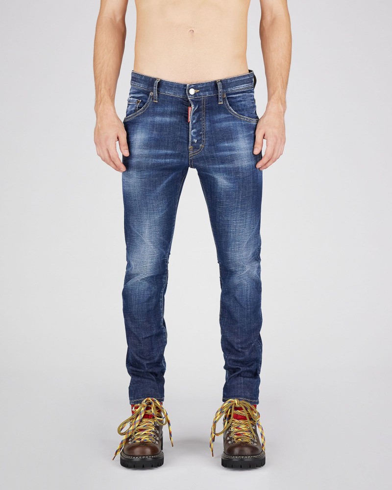 Jeansy męskie niebieskie