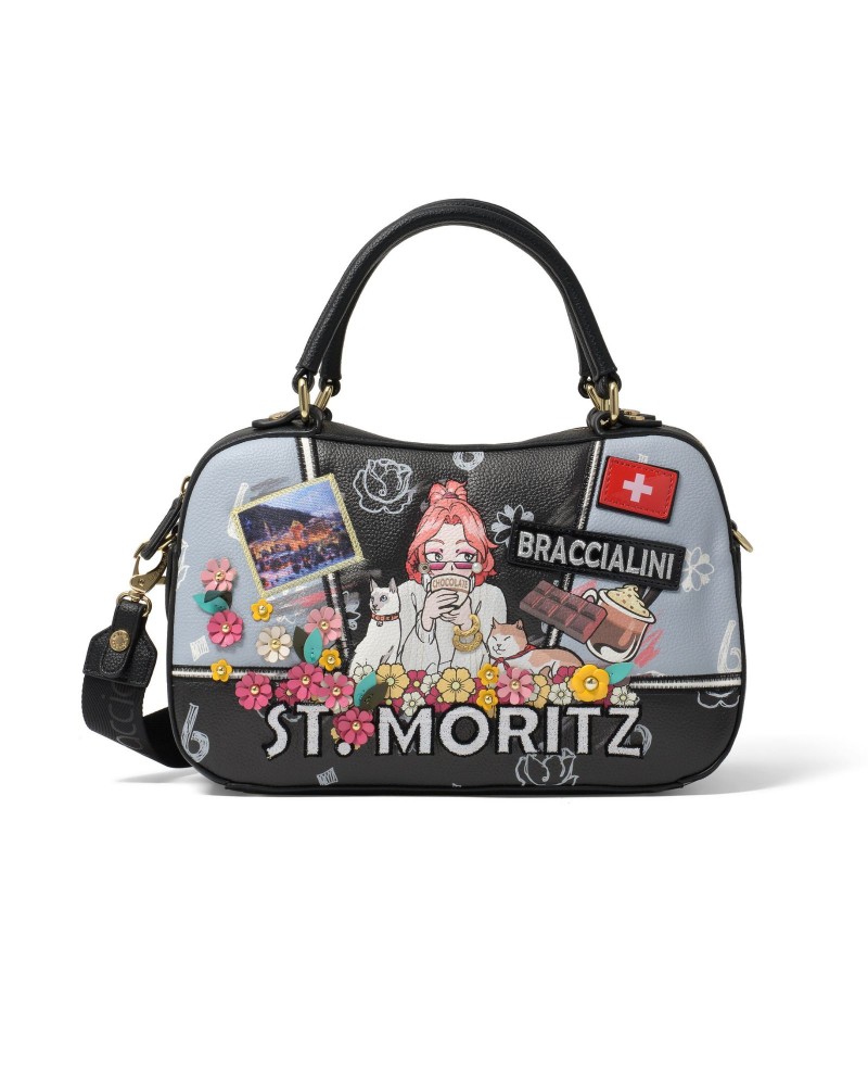 Torebka czarna Cartoline