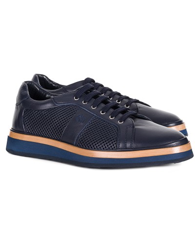 Sneakersy męskie granatowe