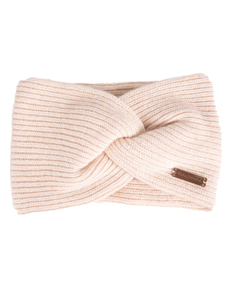 Kaszmirowa opaska kremowa