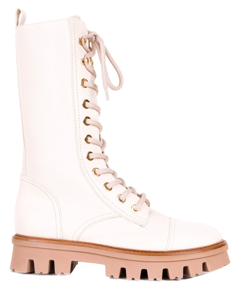 Botki wysokie wiązane