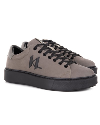 Sneakersy męskie brązowe
