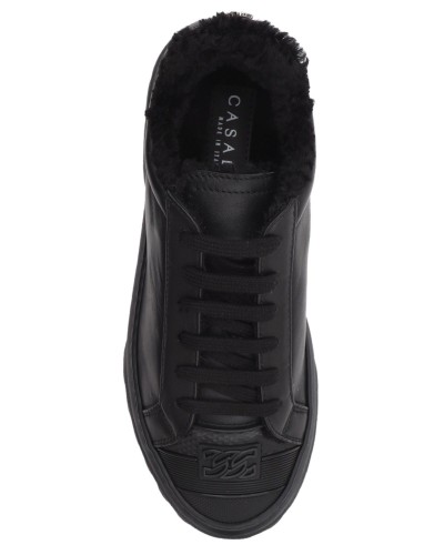 Sneakersy czarne ocieplane