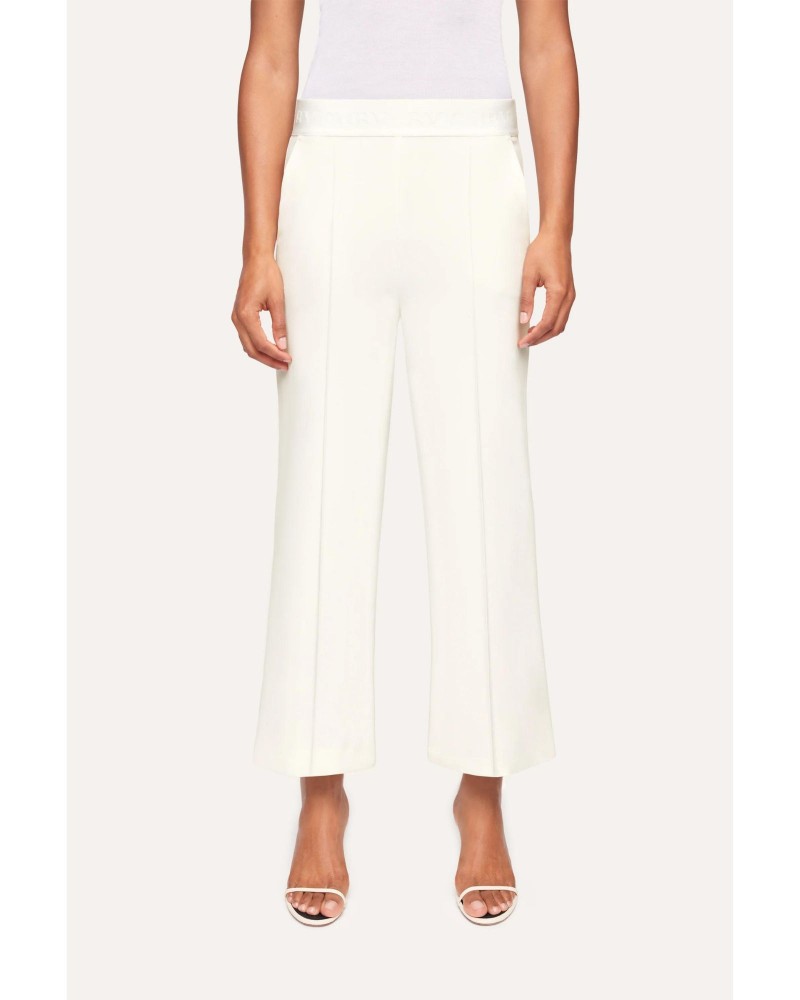 Białe szerokie spodnie