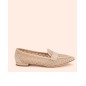 Siateczkowe mokasyny beżowe