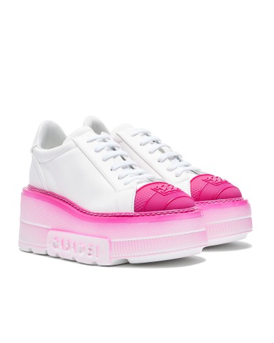 Sneakersy na platformie 7 cm