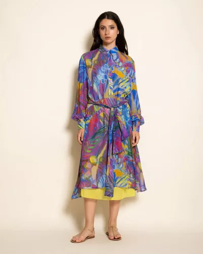 Kolorowa sukienka w print