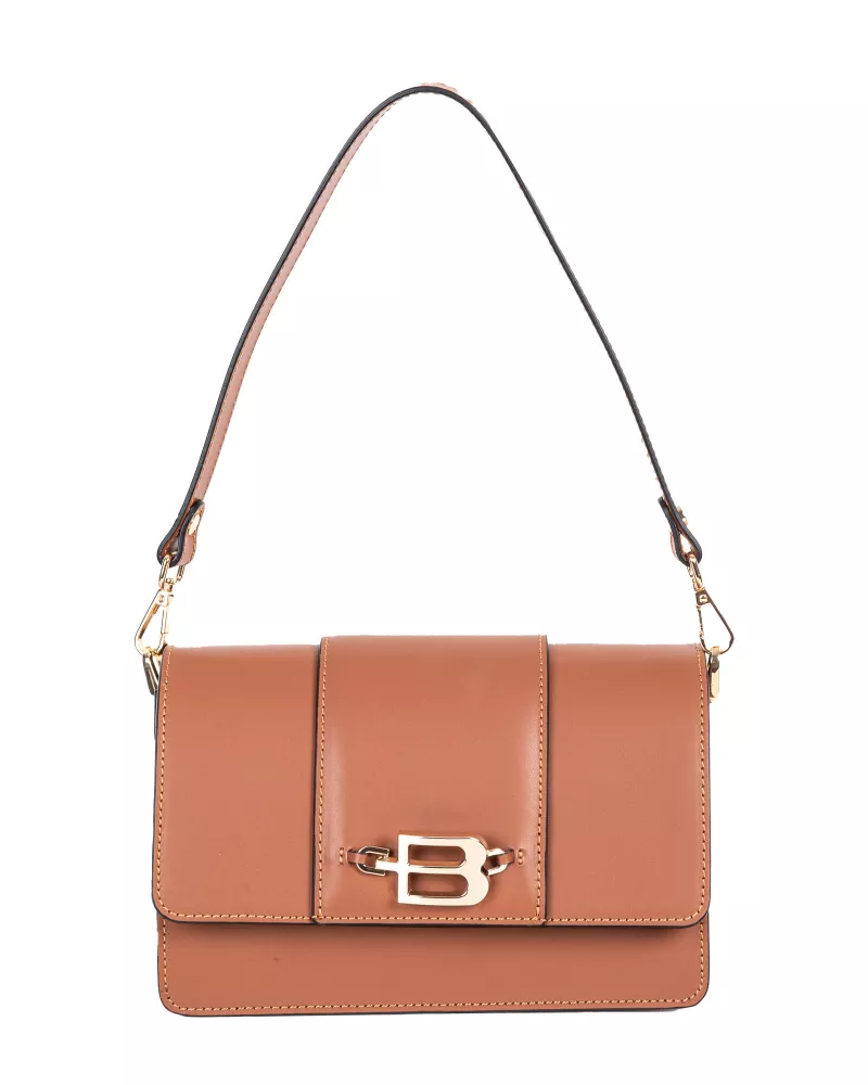 Brązowa skórzana torebka