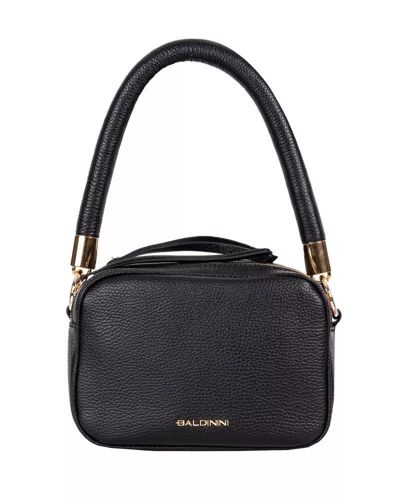 Czarna skórzana torebka