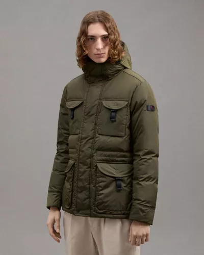 Kurtka puchowa w kolorze khaki AIPTEK