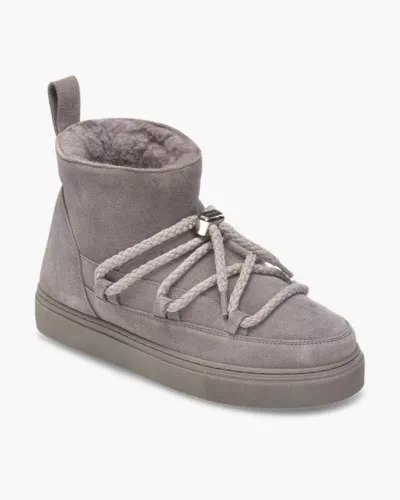 Zamszowe szare sneakersy