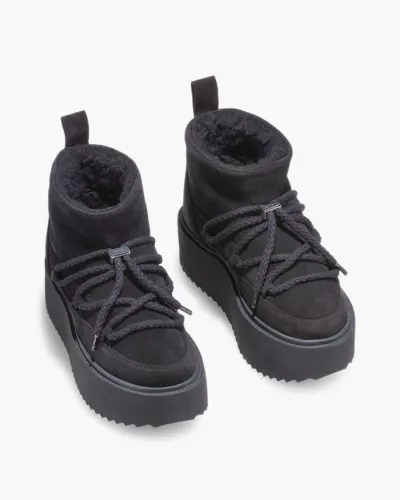 Sneakersy czarne na platformie