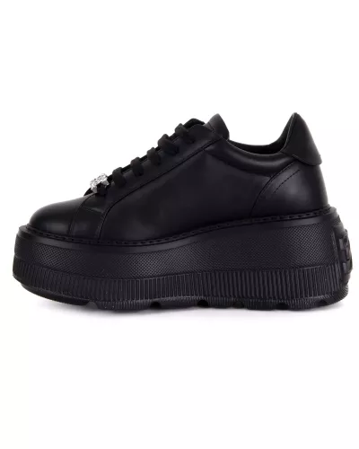 Sneakersy na platformie czarne