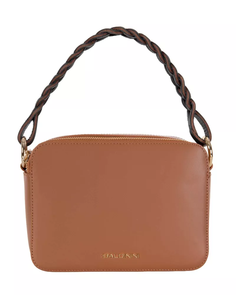 Skórzana torebka brązowa