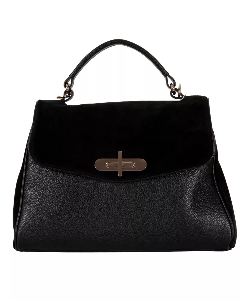 Skórzana torebka czarna