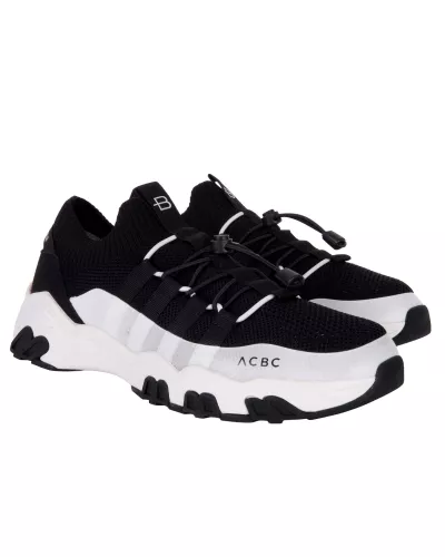 Sneakersy męskie czarne