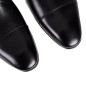 Czarne skórzane półbuty męskie monki